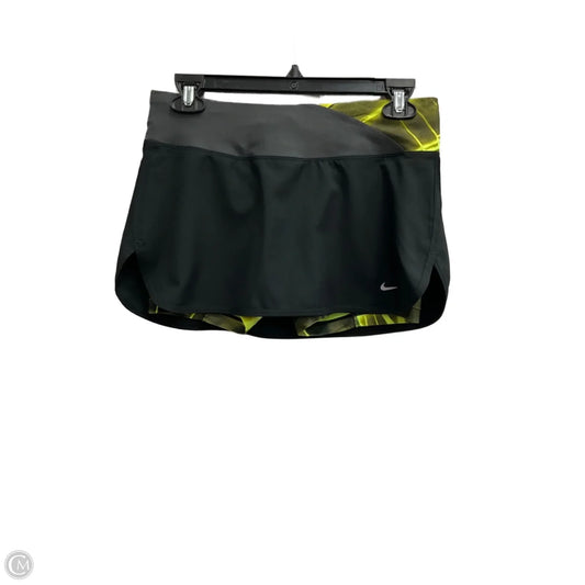 Athletic Skort By Nike In Green & Grey, Size: Xs