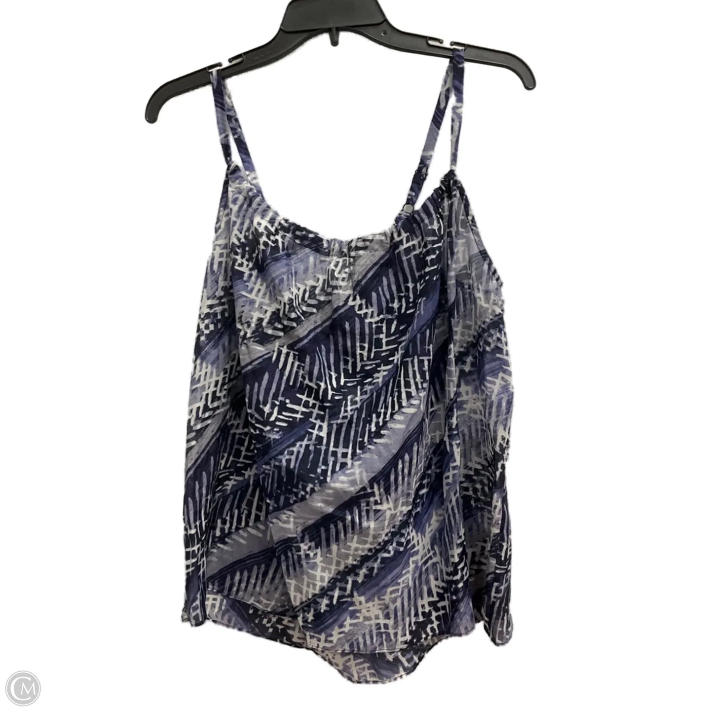 Top Sleeveless By Talbots In Blue & Grey, Size: S