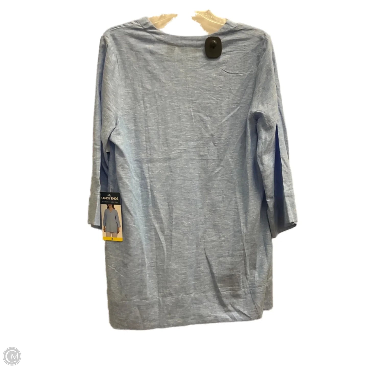 Top 3/4 Sleeve By Lands End In Blue, Size: S