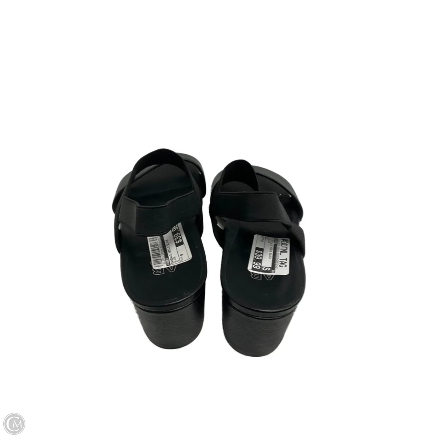 Sandals Heels Block By Abeo In Black, Size: 9