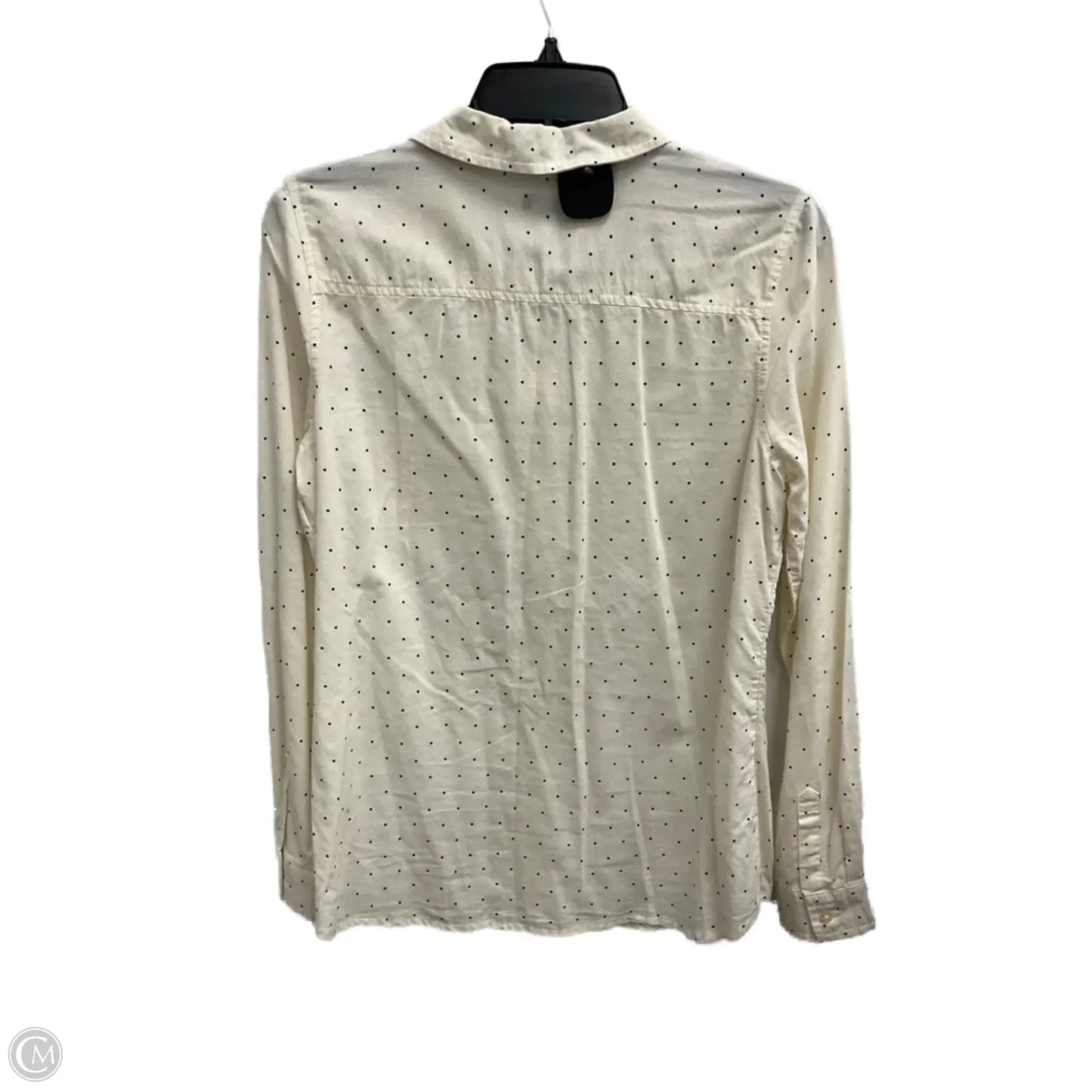 Blouse Long Sleeve By Old Navy In White, Size: Sp