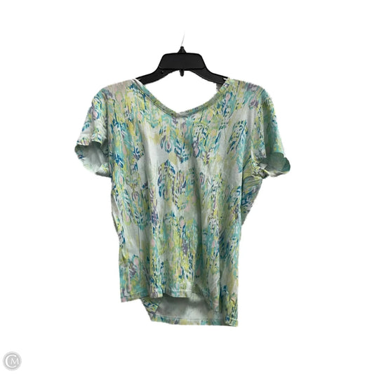 Top Short Sleeve By Sonoma In Blue & Yellow, Size: Lp