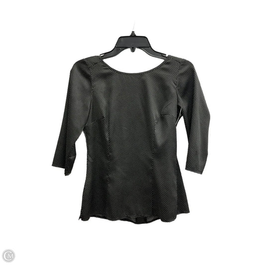 Top 3/4 Sleeve By White House Black Market In Polkadot Pattern, Size: 2