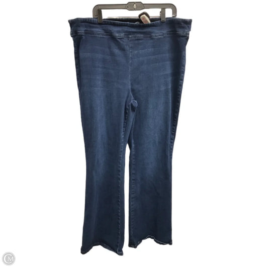 Jeans Flared By Seven 7 In Blue Denim, Size: 22