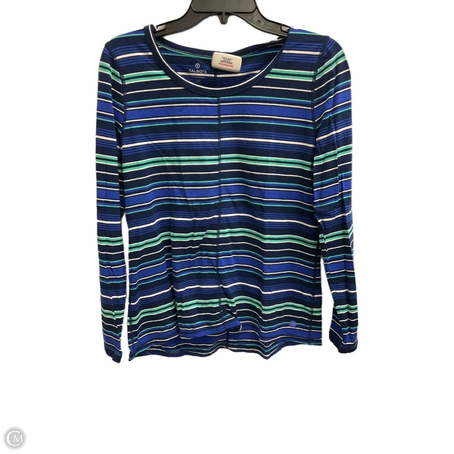Top Long Sleeve By Talbots In Blue & Green, Size: Lp