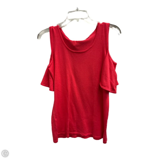 Top Short Sleeve By Calvin Klein In Pink, Size: M