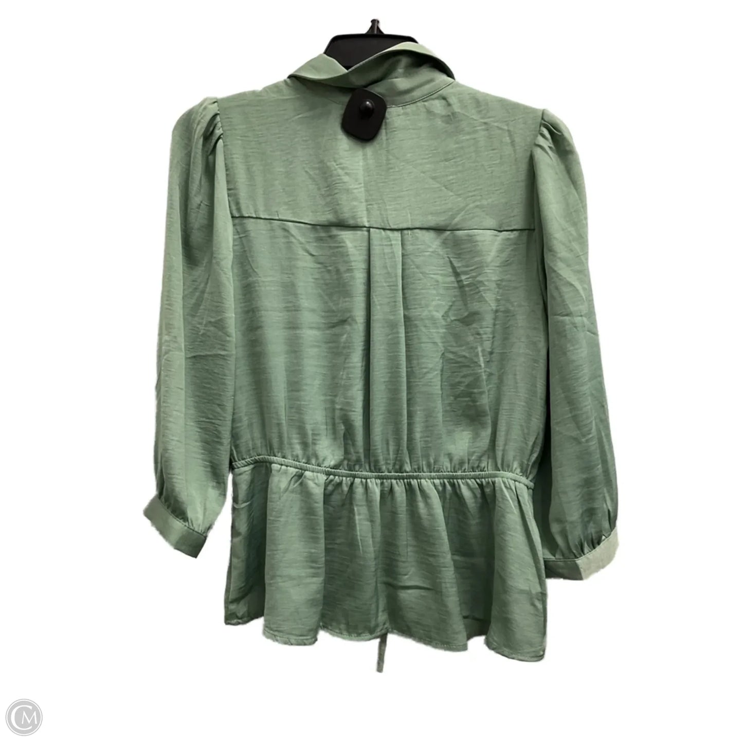Top Long Sleeve By Monteau In Green, Size: Xl