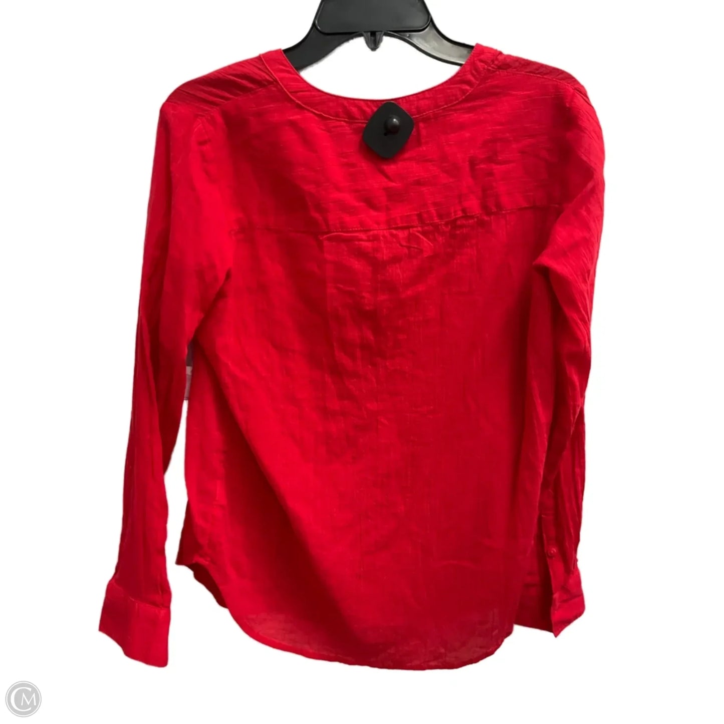 Top Long Sleeve By Liz Claiborne In Red, Size: Xs