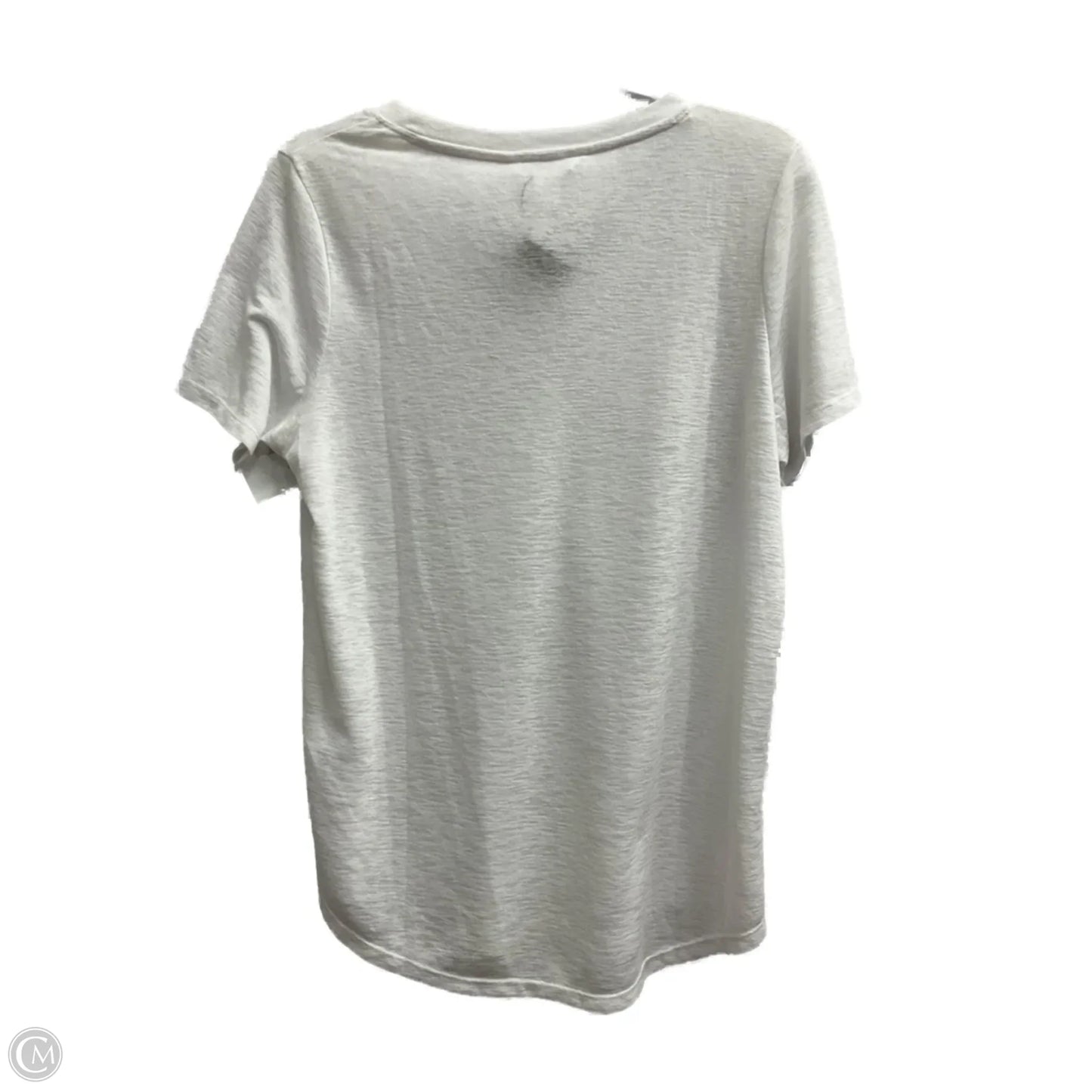 Athletic Top Short Sleeve By Athleta In White, Size: L