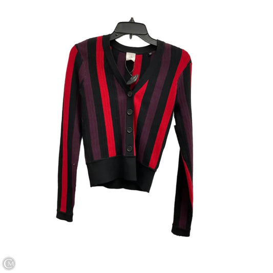 Cardigan By Cabi In Black & Red, Size: Xs