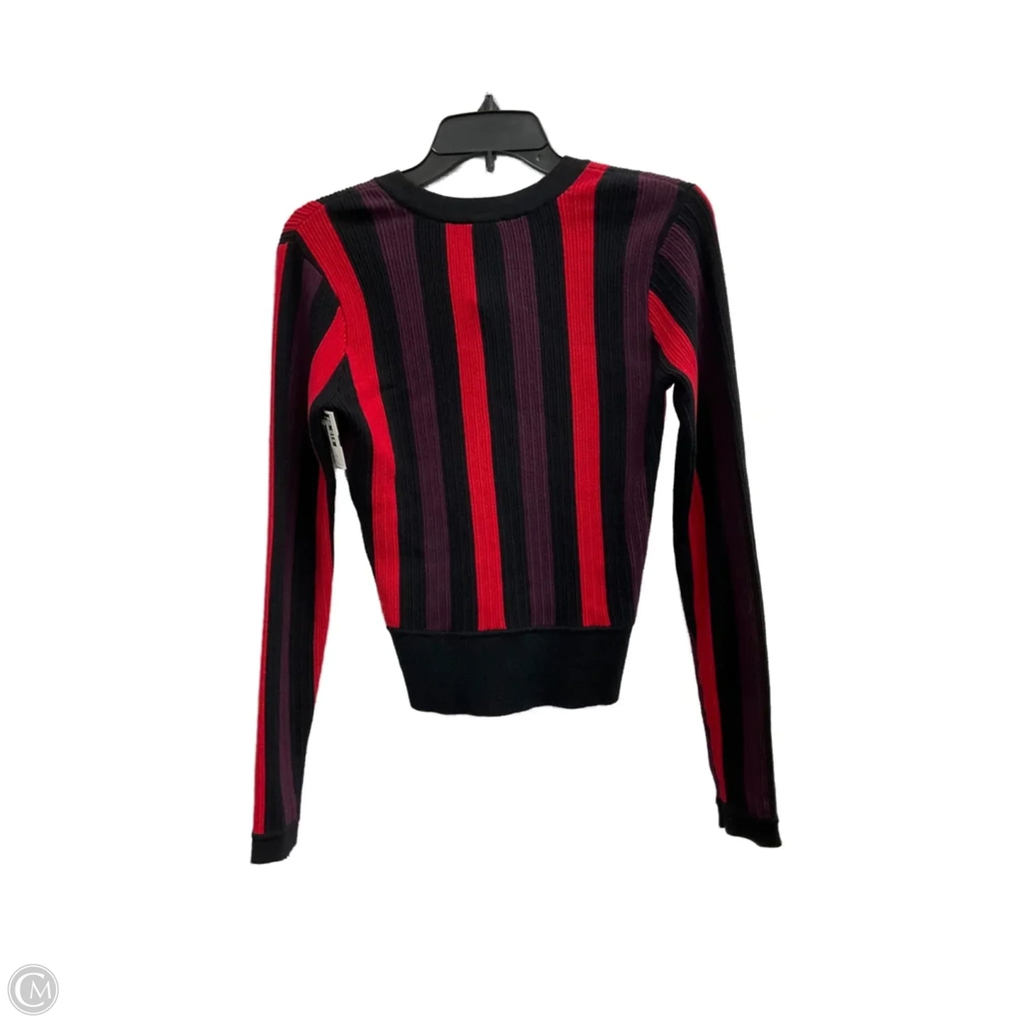 Cardigan By Cabi In Black & Red, Size: Xs