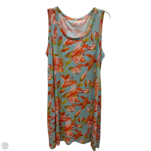 Dress Casual Short By Soft Surroundings In Floral Print, Size: Xl