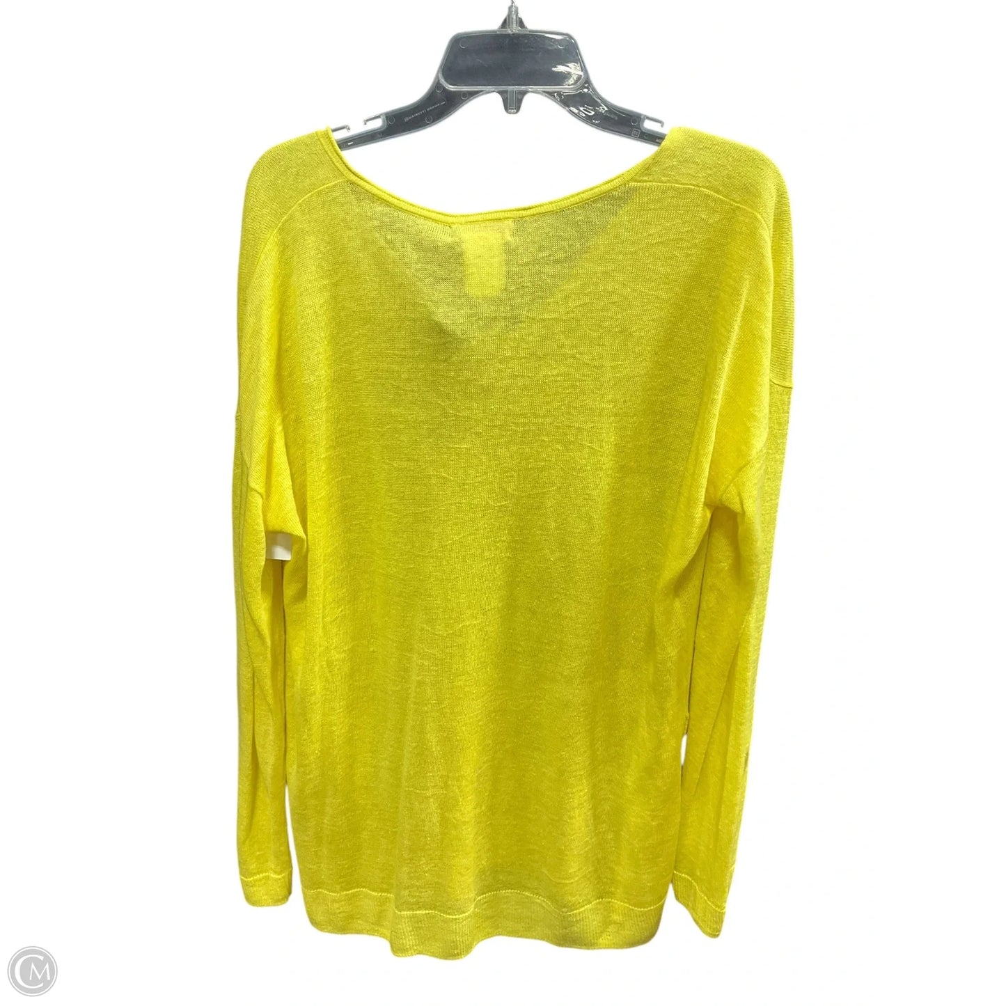 Top Long Sleeve Designer By Lilly Pulitzer In Yellow, Size: Xl