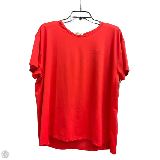 Athletic Top Short Sleeve By Under Armour In Red, Size: Xl