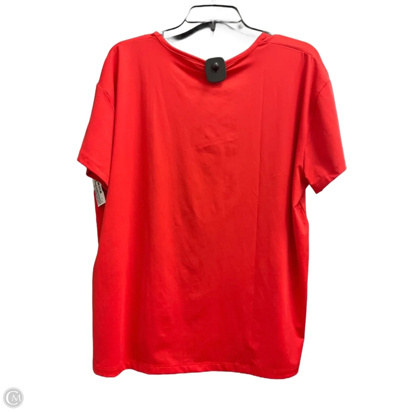 Athletic Top Short Sleeve By Under Armour In Red, Size: Xl