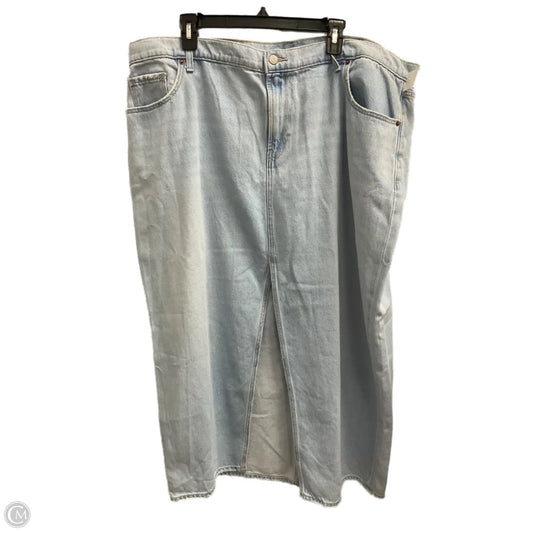 Skirt Maxi By Old Navy In Blue Denim, Size: 20