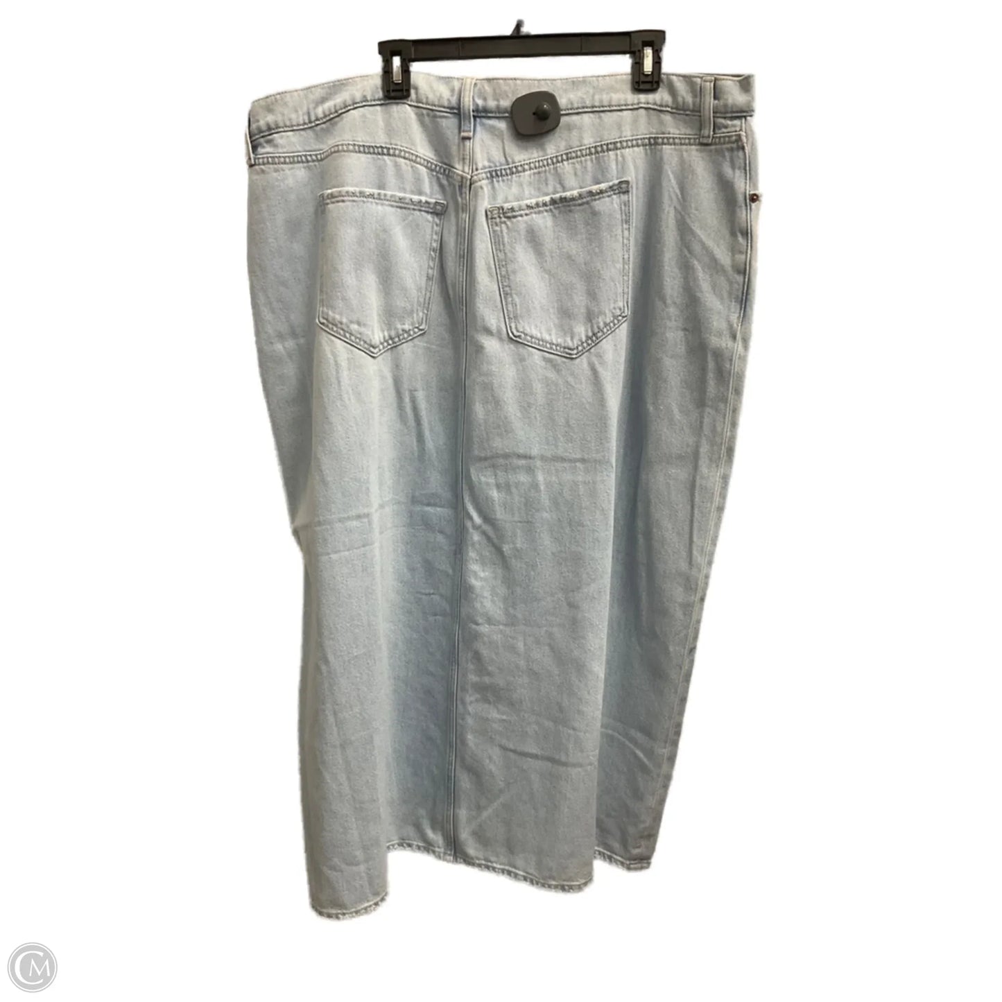 Skirt Maxi By Old Navy In Blue Denim, Size: 20