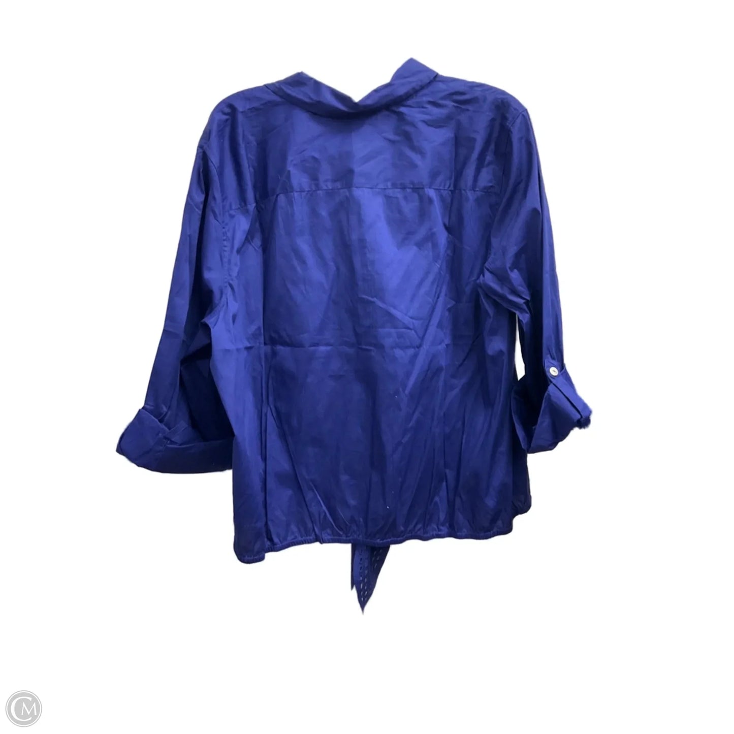 Blouse Long Sleeve By Chicos In Blue, Size: Xxl