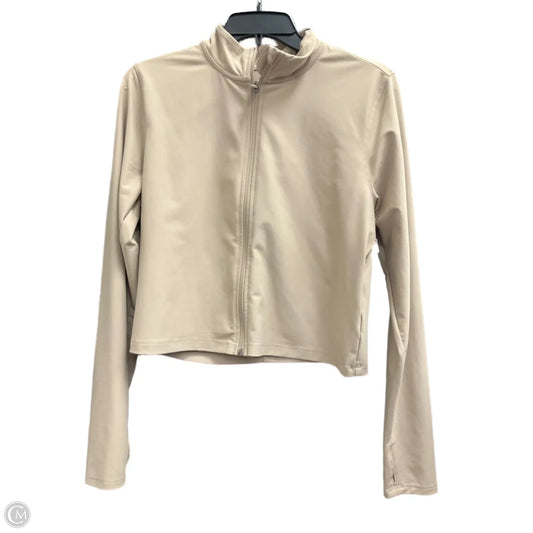 Athletic Jacket By Old Navy In Tan, Size: L