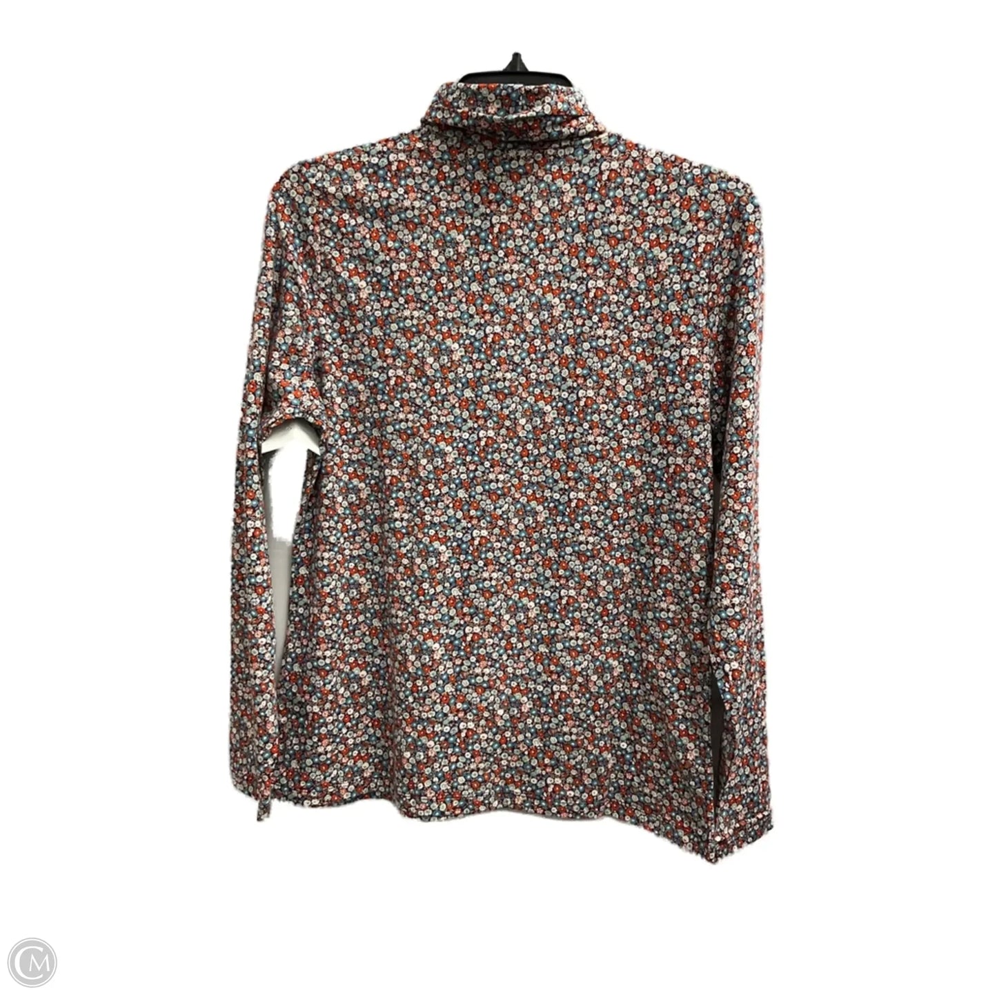 Top Long Sleeve By Lands End In Floral Print, Size: Mp