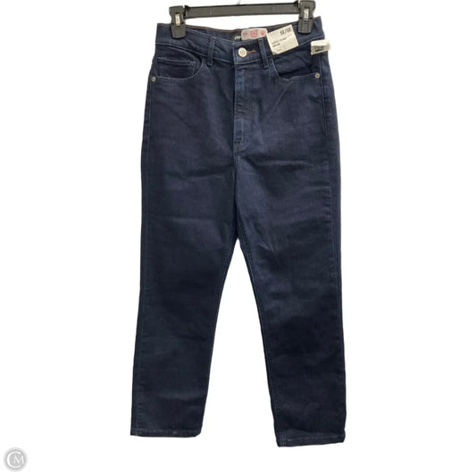 Jeans Cropped By Express In Blue Denim, Size: 6