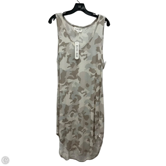 Dress Casual Midi By Olive And Oak In Camouflage Print, Size: Xl