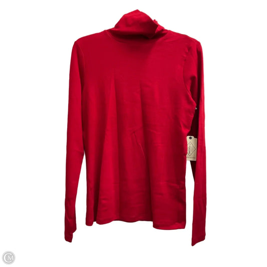 Top Long Sleeve By St Johns Bay In Red, Size: S