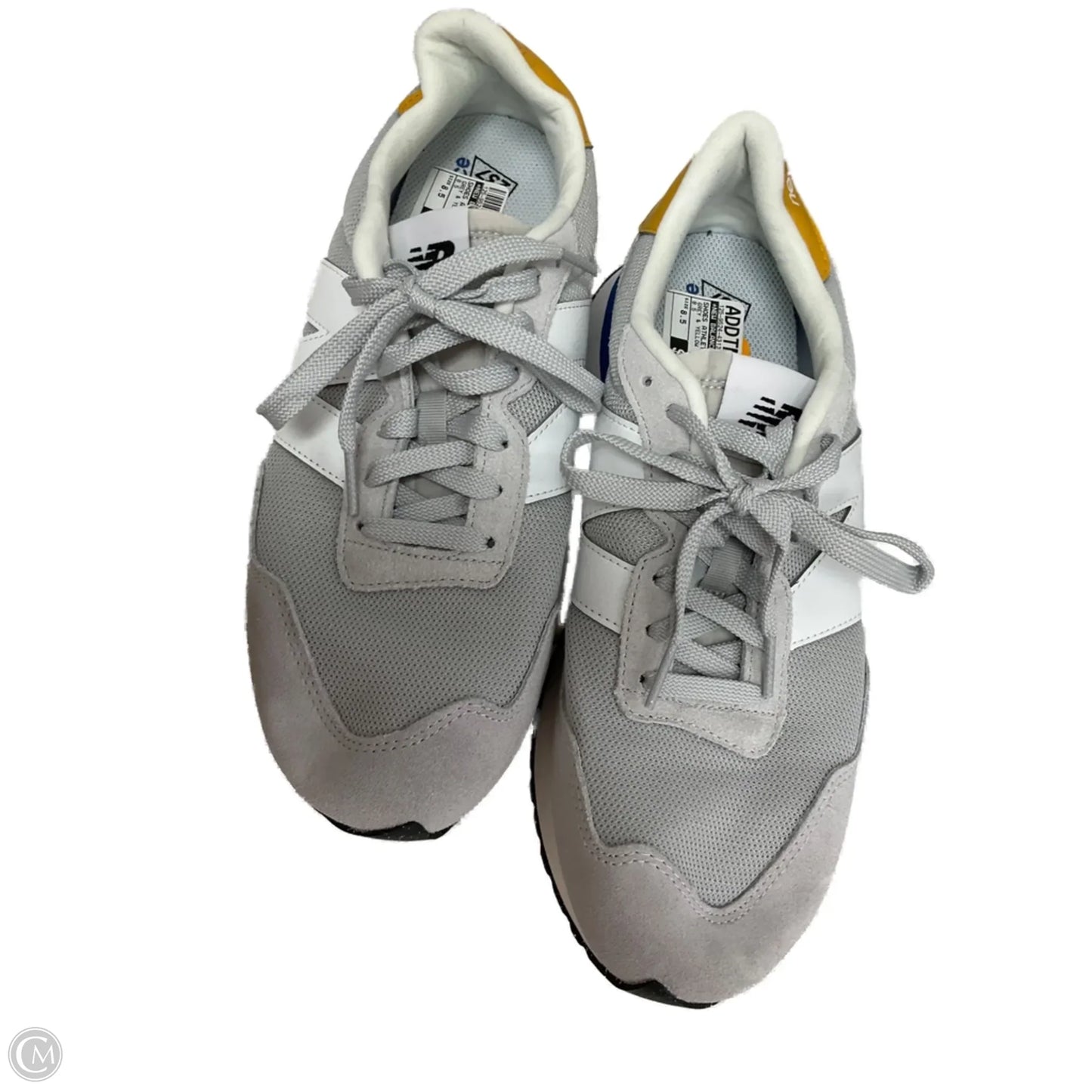 Shoes Athletic By New Balance In Grey & Yellow, Size: 8.5