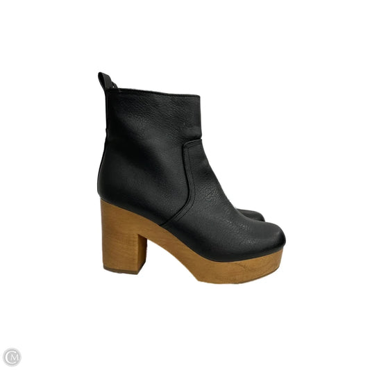 Boots Ankle Heels By Universal Thread In Black & Brown, Size: 7