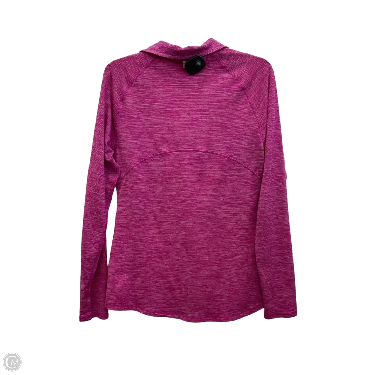 Athletic Top Long Sleeve Collar By Champion In Pink, Size: M