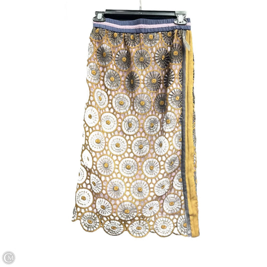 Skirt Midi By Current Air In Brown & Purple, Size: Xs