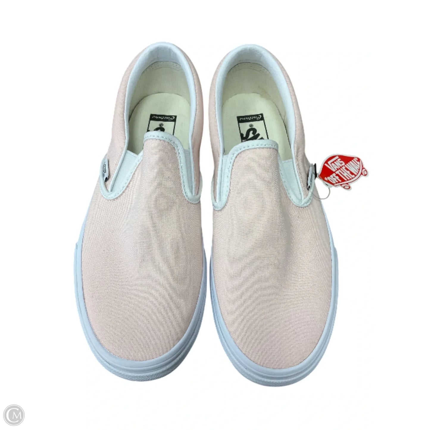 Shoes Sneakers By Vans In Pink & White, Size: 8