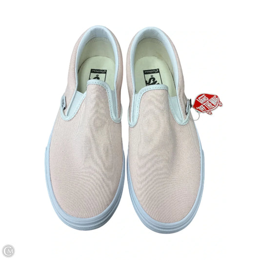 Shoes Sneakers By Vans In Pink & White, Size: 8