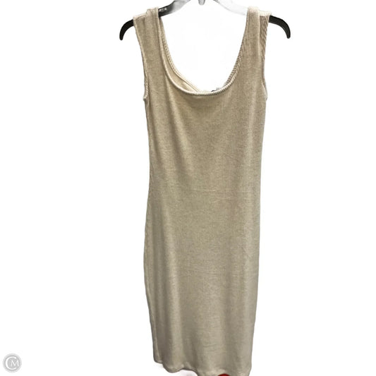 Dress Casual Midi By Universal Thread In Beige, Size: M