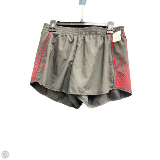 Athletic Shorts By Nike Apparel In Grey & Red, Size: L