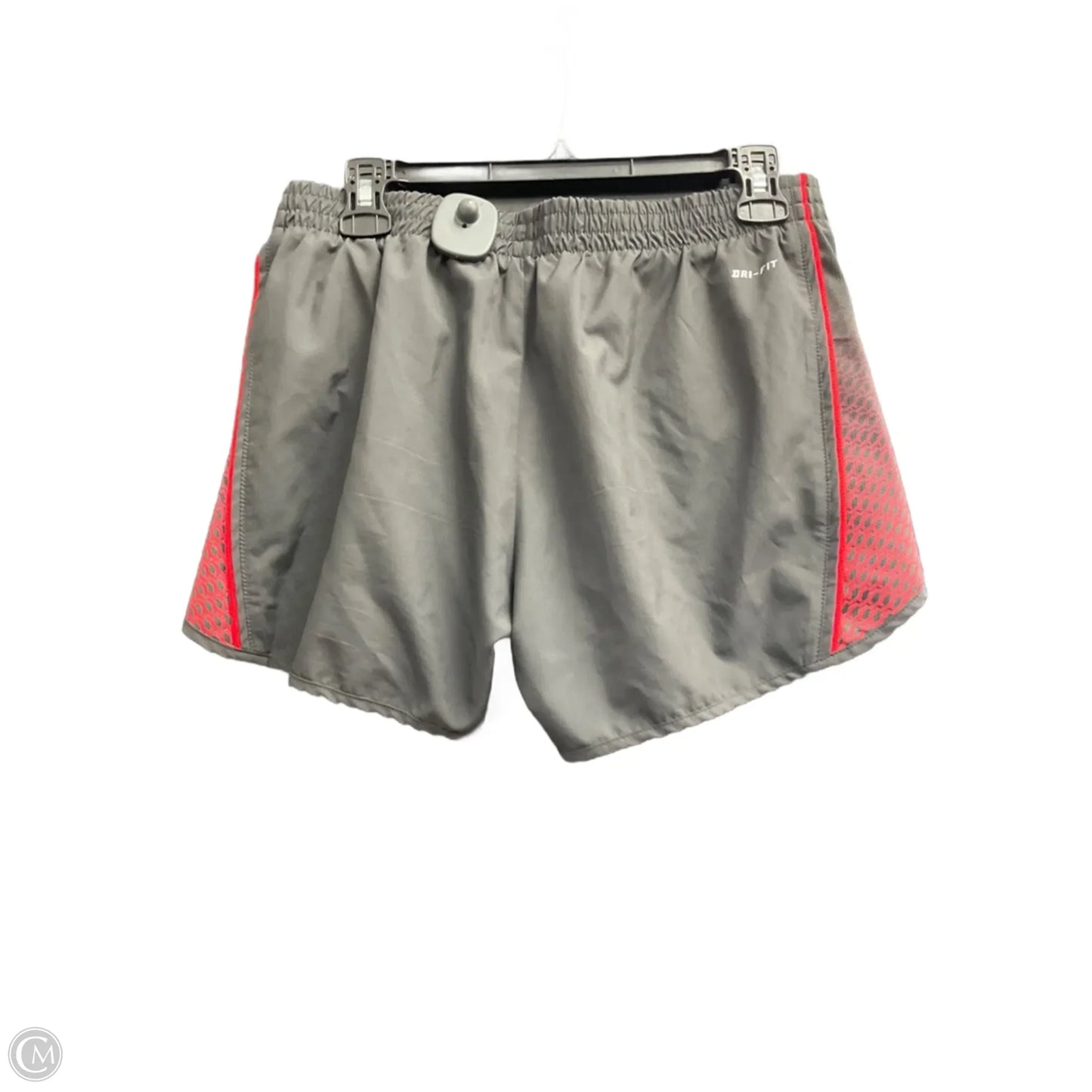 Athletic Shorts By Nike Apparel In Grey & Red, Size: L