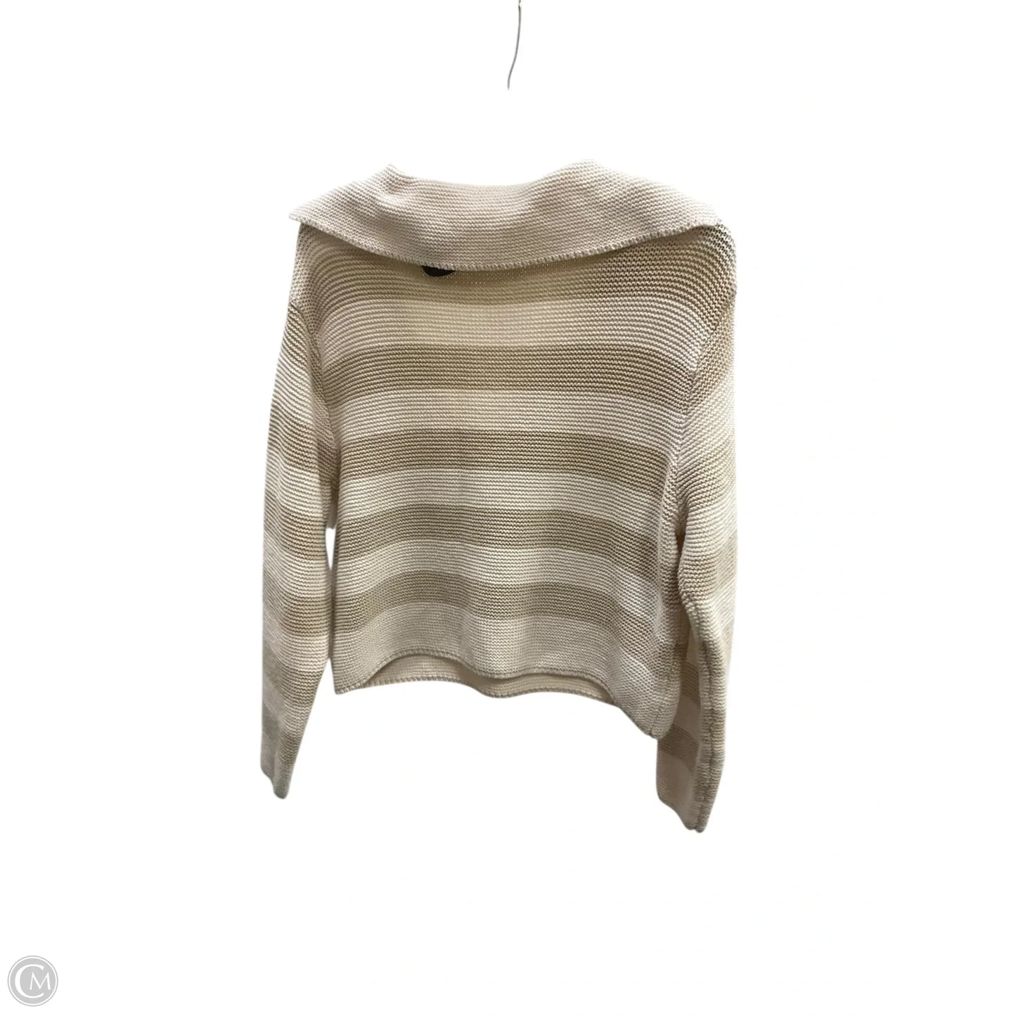 Sweater By Moon And Madison In Tan & White, Size: L