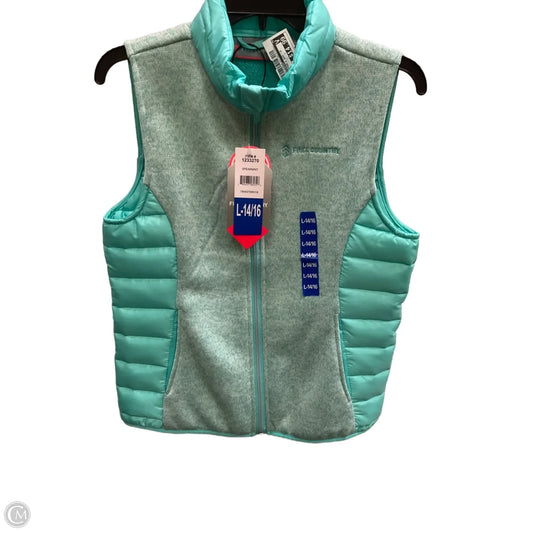 Vest Puffer & Quilted By Free Country In Blue, Size: L