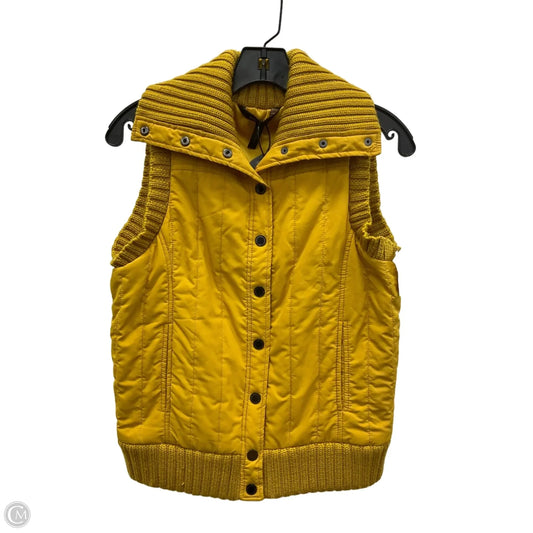 Vest Puffer & Quilted By Bcbgmaxazria In Yellow, Size: S