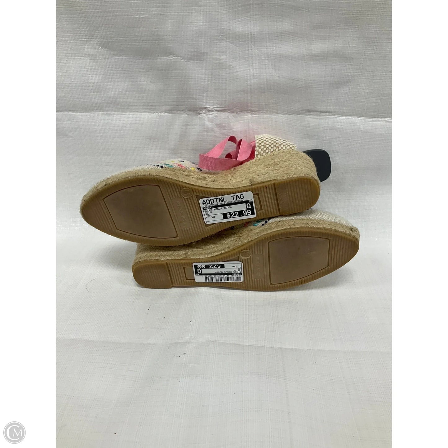 Shoes Heels Block By Boden In Beige, Size: 10