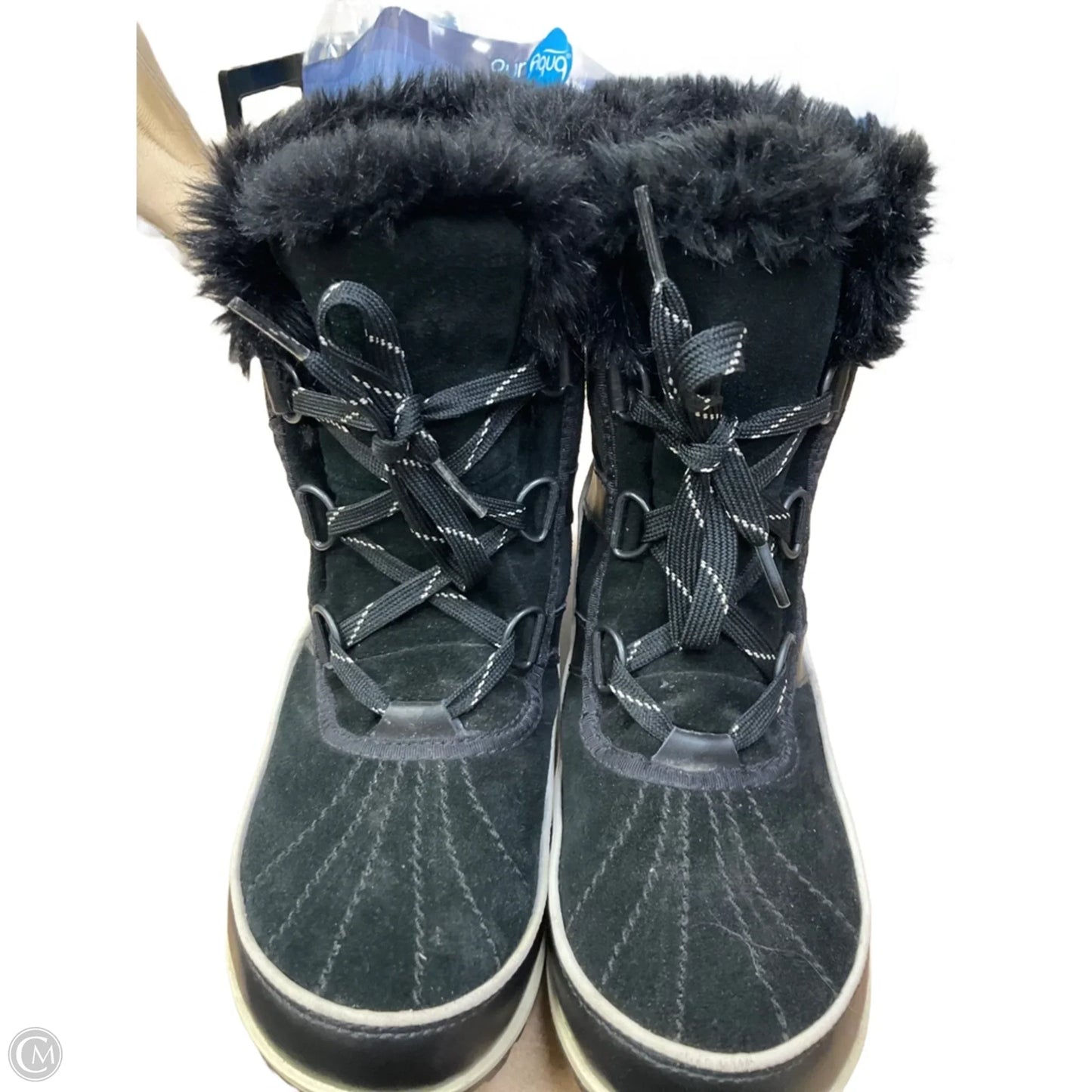 Boots Snow By Sorel In Black & White, Size: 8