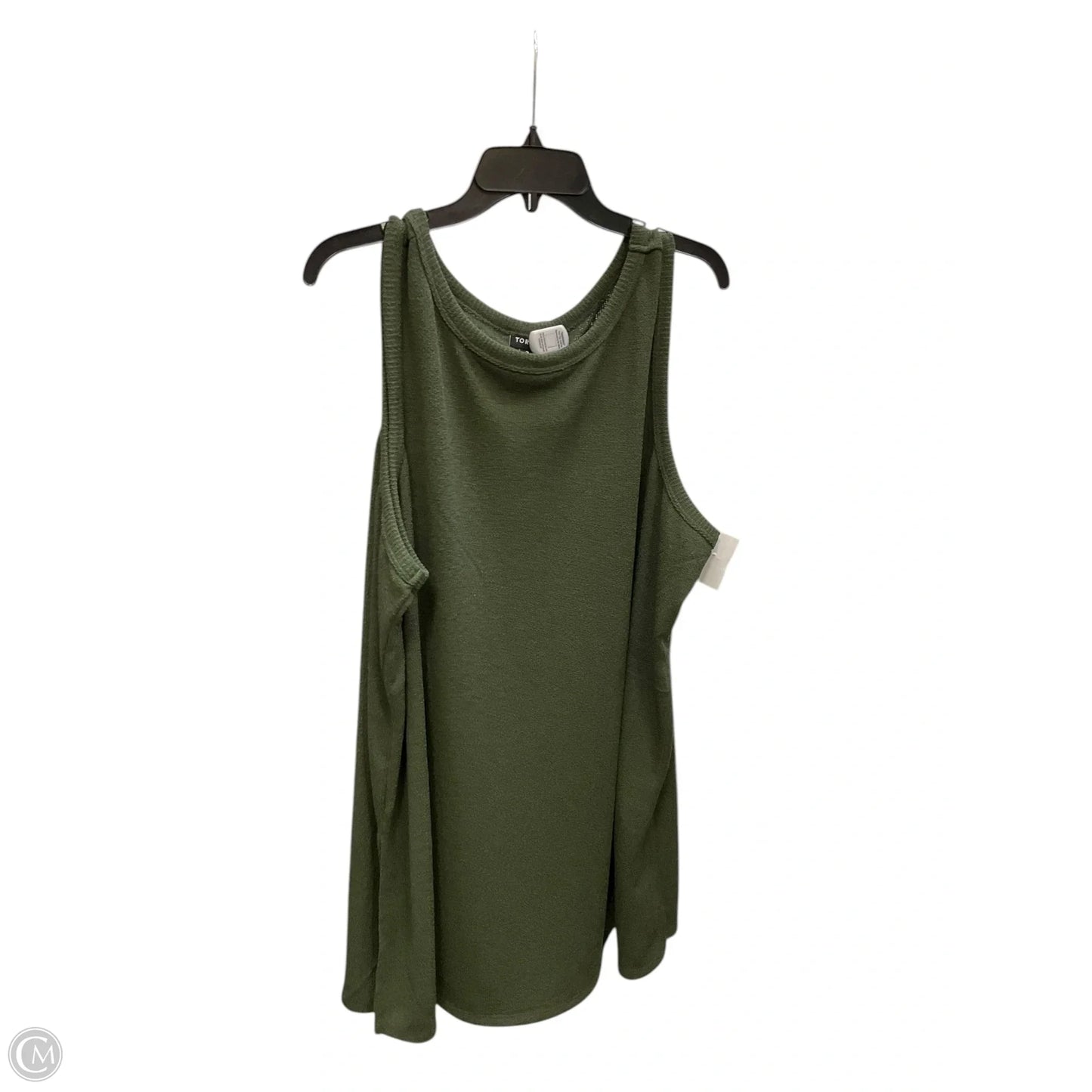 Top Sleeveless By Torrid In Green, Size: 2x