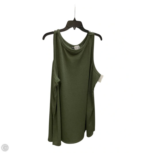Top Sleeveless By Torrid In Green, Size: 2x