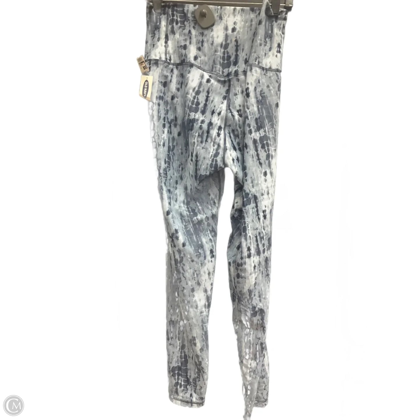 Athletic Leggings By Old Navy In Blue & White, Size: Xl