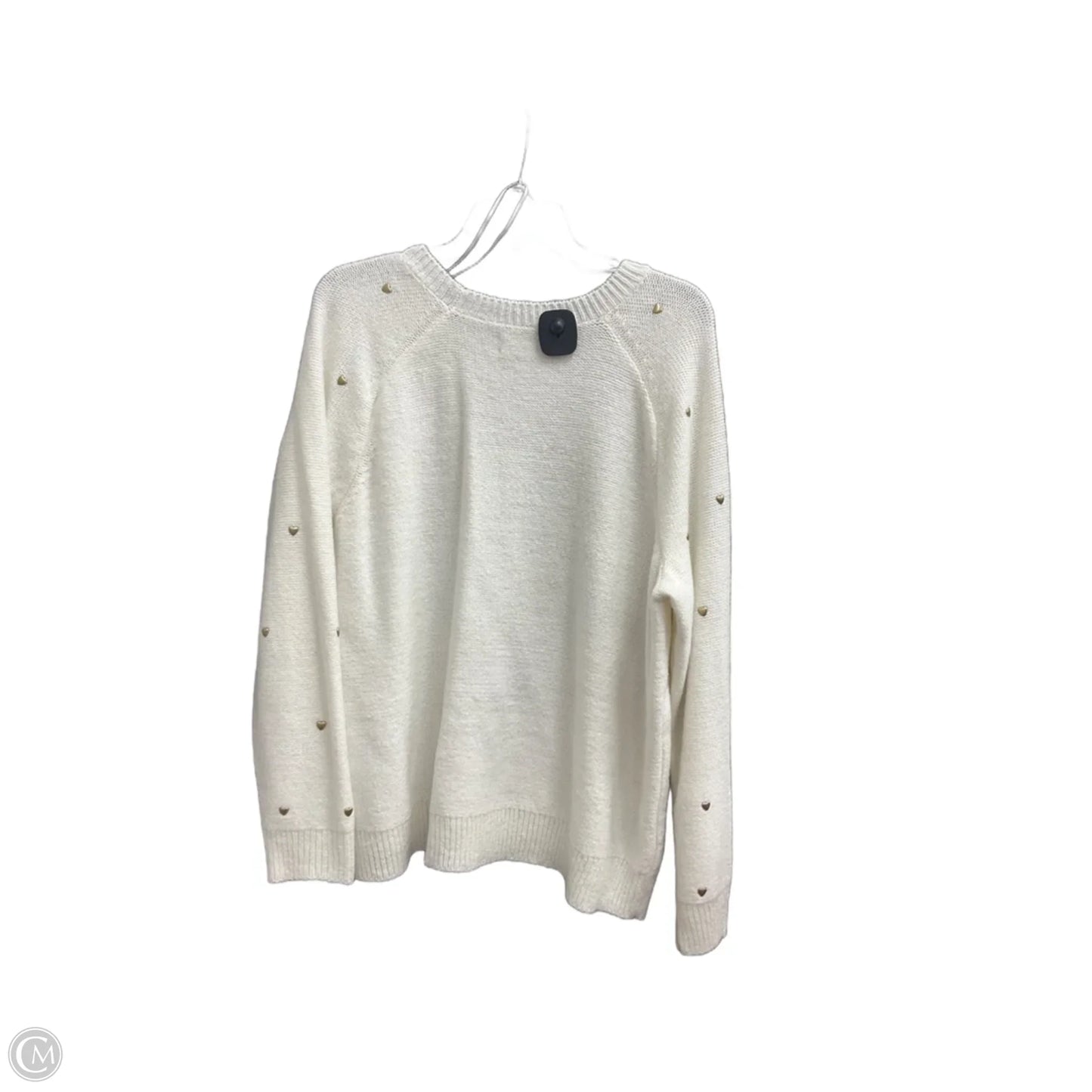 Top Long Sleeve By Lucky Brand In Gold & White, Size: 2x