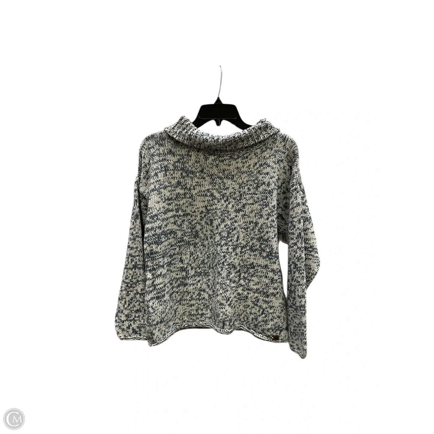 Sweater By Clothes Mentor In Blue & White, Size: L