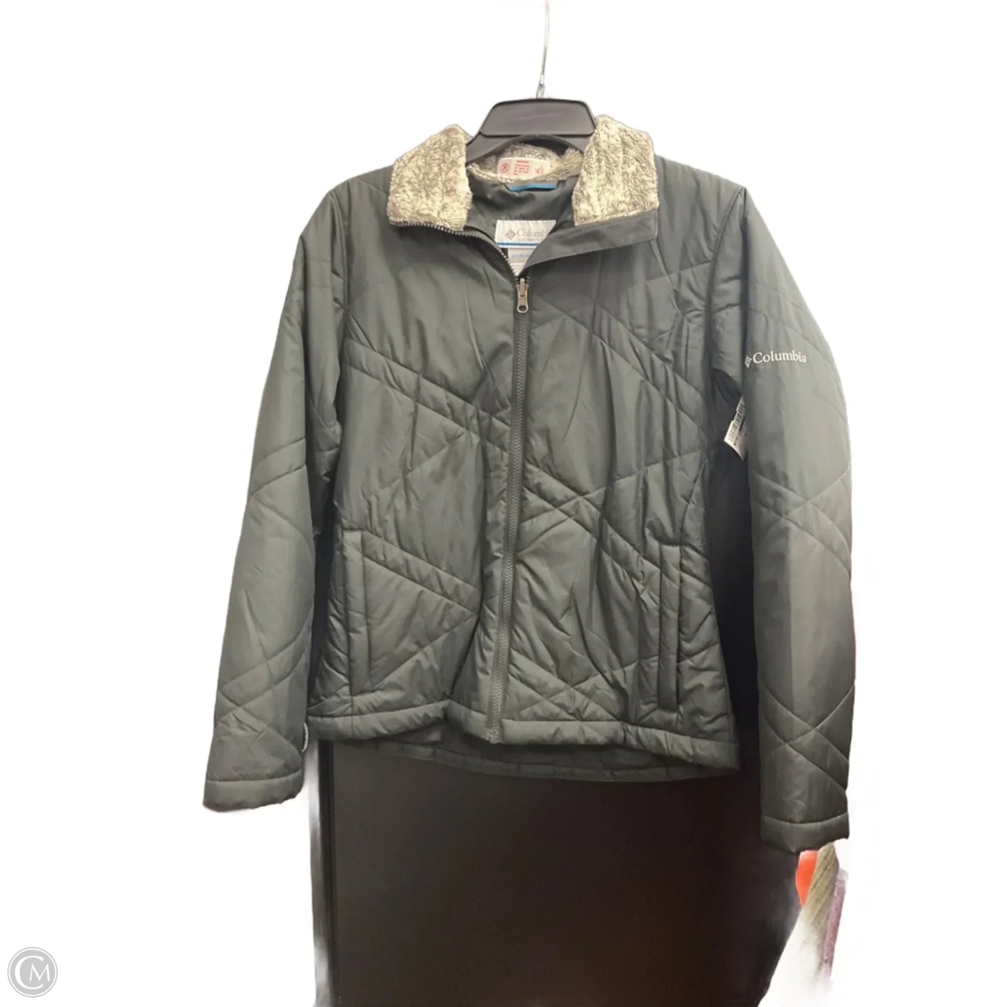 Jacket Puffer & Quilted By Columbia In Grey, Size: S