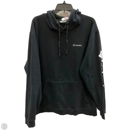Athletic Top Long Sleeve Hoodie By Columbia In Black, Size: Xxl