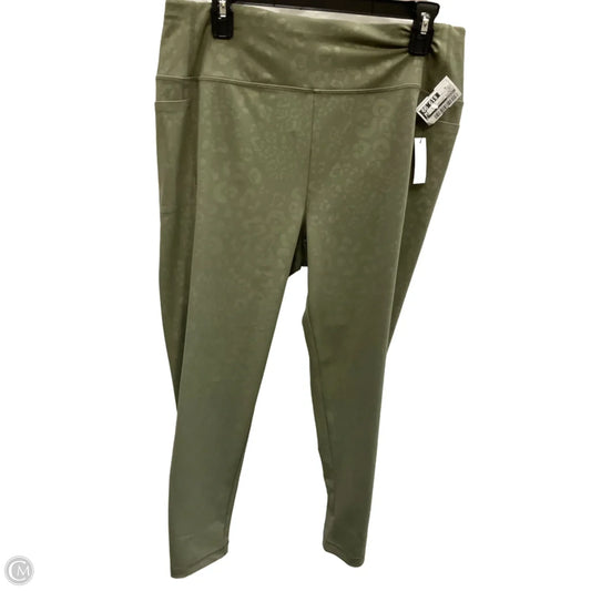 Athletic Leggings By Talbots In Green, Size: Xl