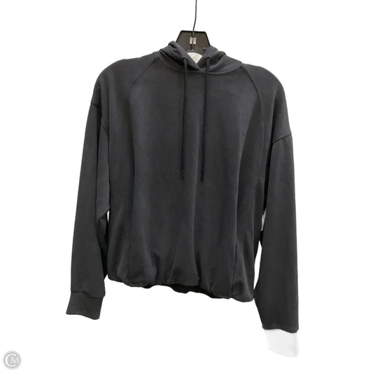 Athletic Top Long Sleeve Hoodie By Athleta In Grey, Size: Sp